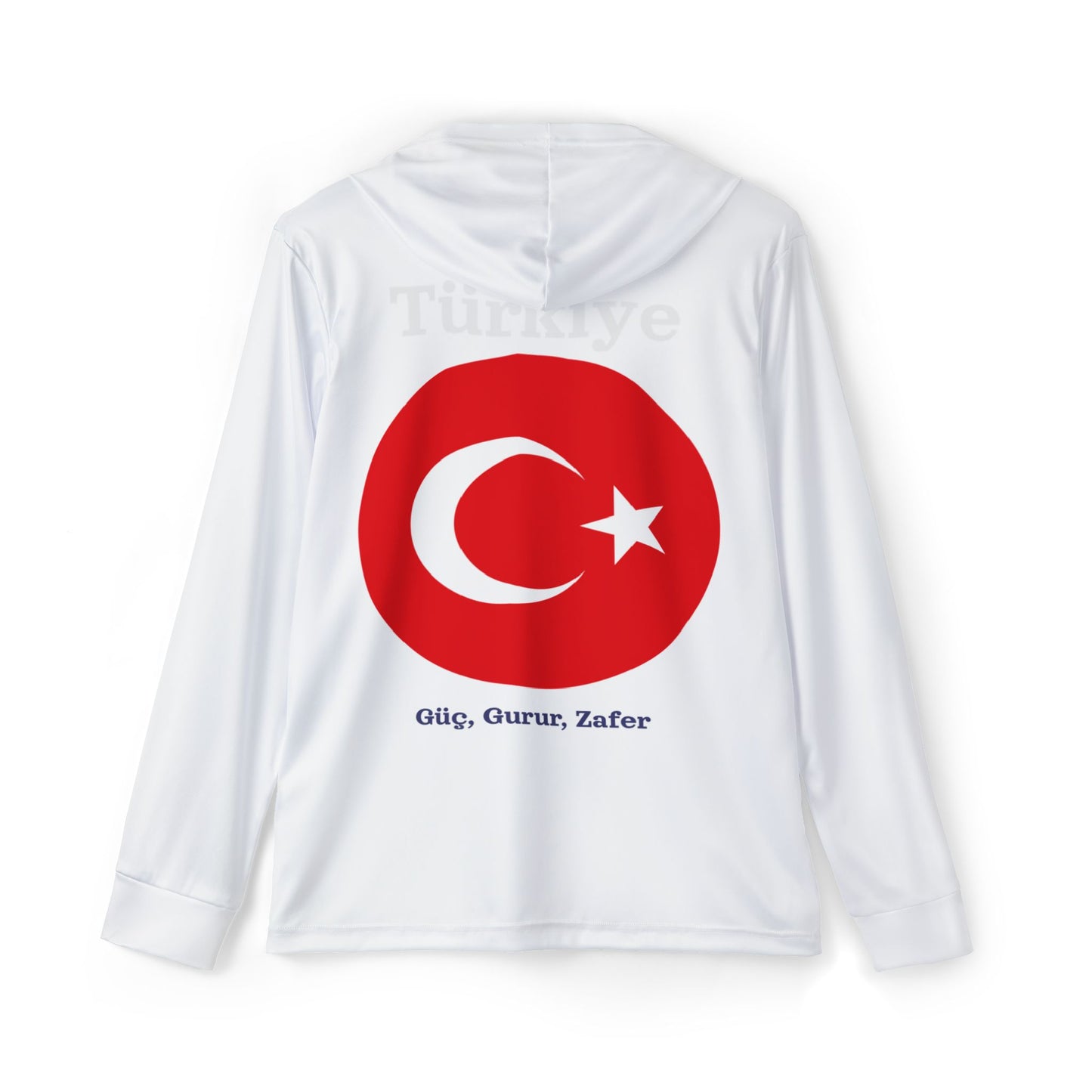 Men's Sports Warmup Hoodie with Turkey Flag - Ideal for Team Spirit