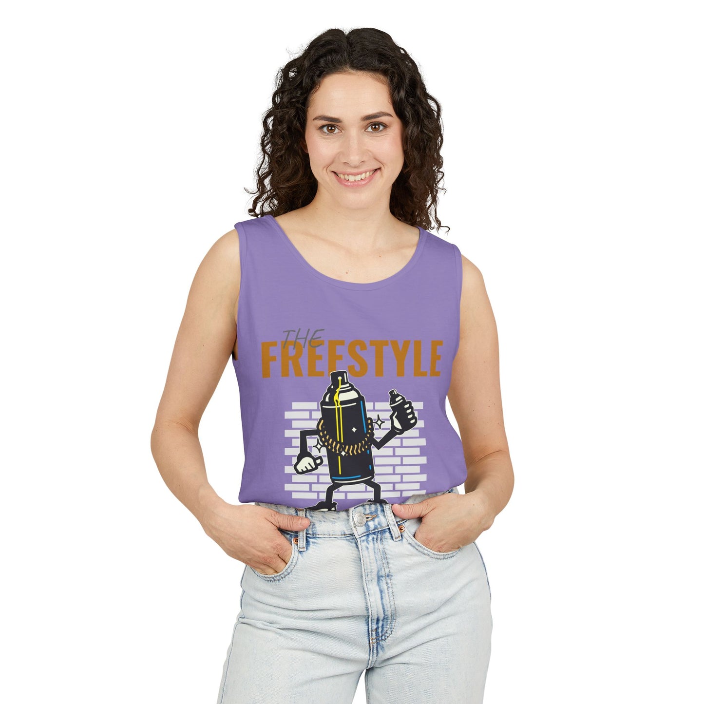 Men's Hip Hop Style Tank Top Freestyle Graphic for Trendsetters