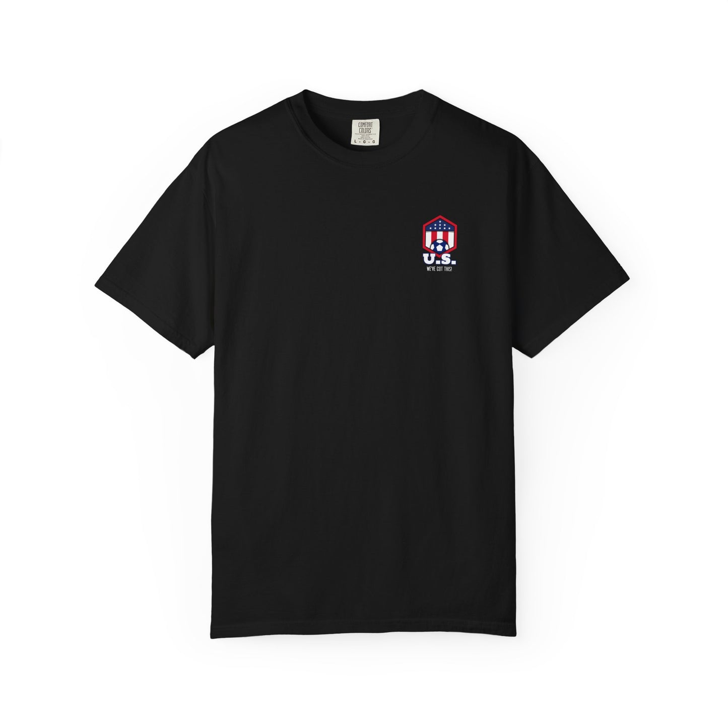 Unisex Garment-Dyed T-Shirt with American Flag