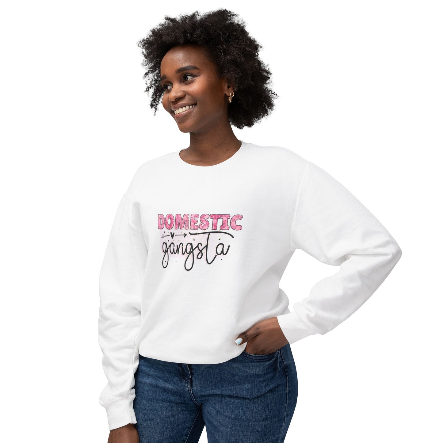 Domestic Gangsta Women's Crewneck Sweatshirt - Gift for Mom