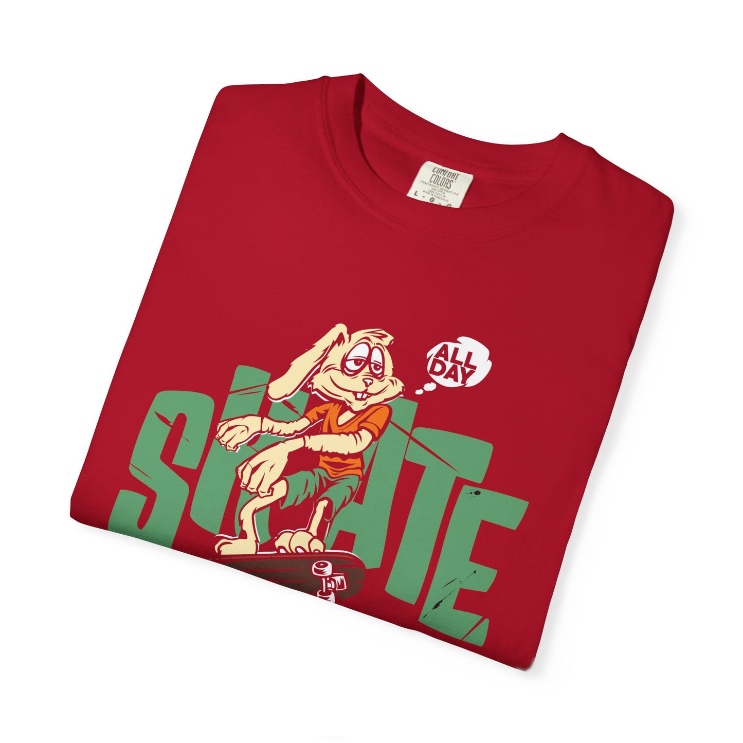 Unisex Trendy T-Shirt "All Day Skate" - Skateboarding Graphic Tee
