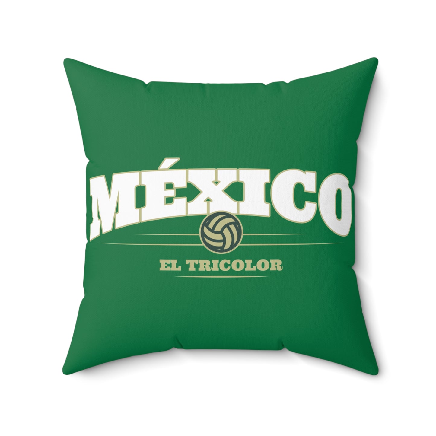 Soccer Pillow México El Tricolor Vibrant Green Home Decor