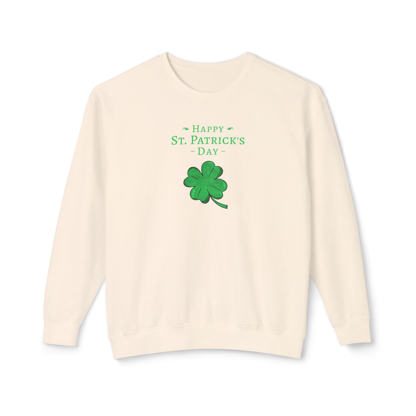 Happy St. Patrick's Day Unisex Lightweight Crewneck Sweatshirt