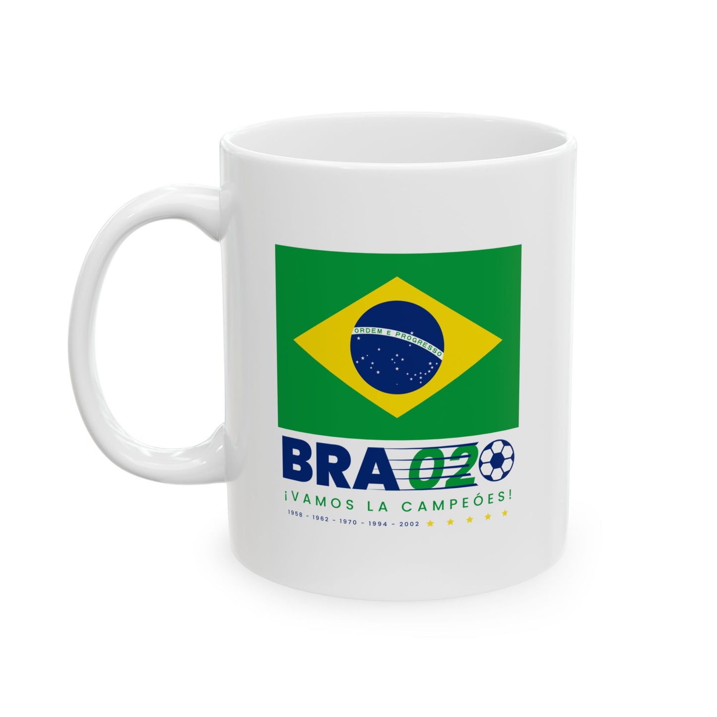 Brazil Soccer Fans Ceramic Coffee Tea Mug  11oz