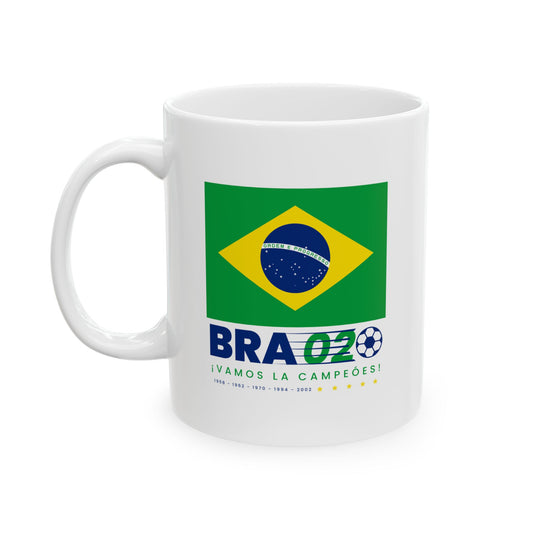Brazil Soccer Fans Ceramic Coffee Tea Mug  11oz