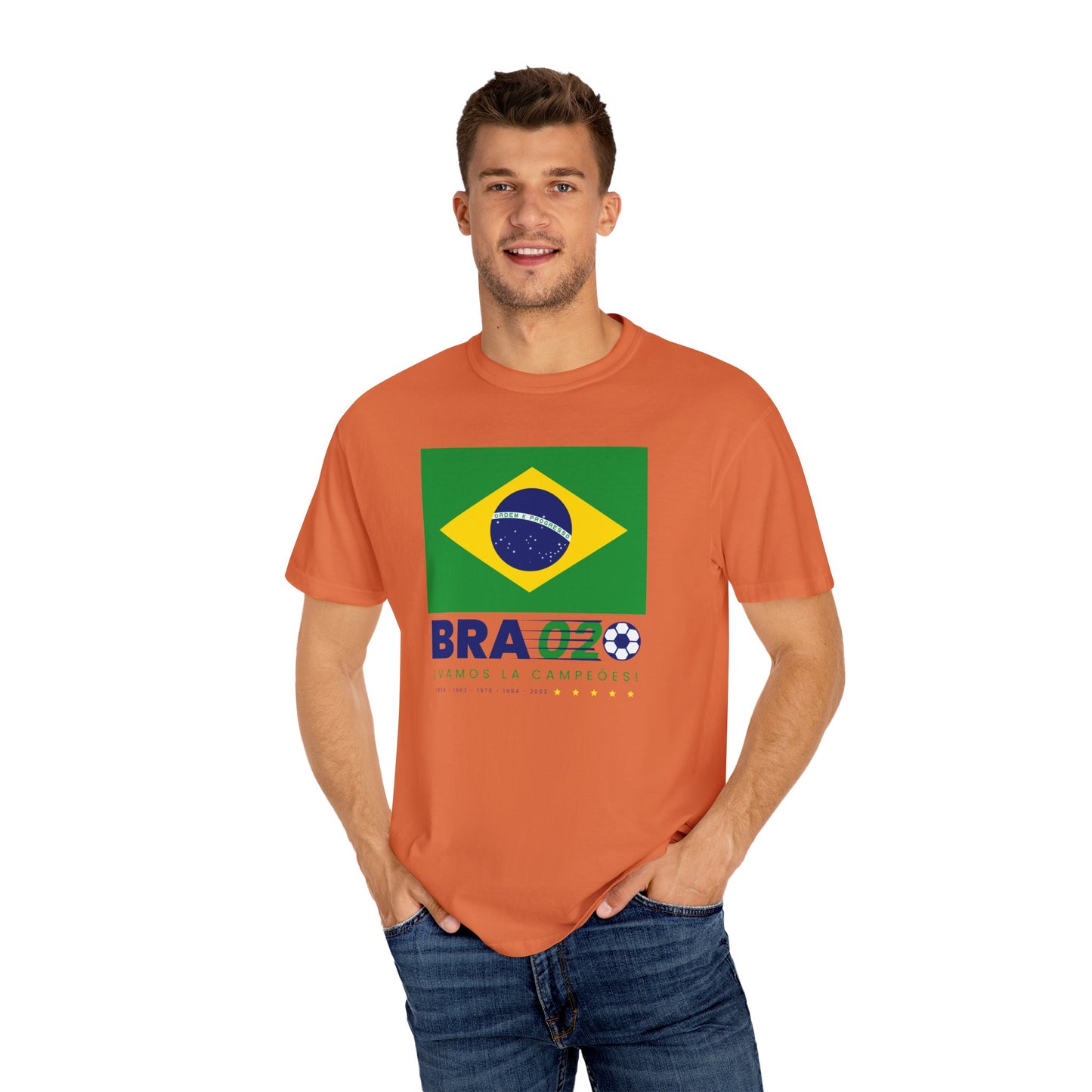 Unisex Sporty Summer Vibe Brazil Soccer T-Shirt