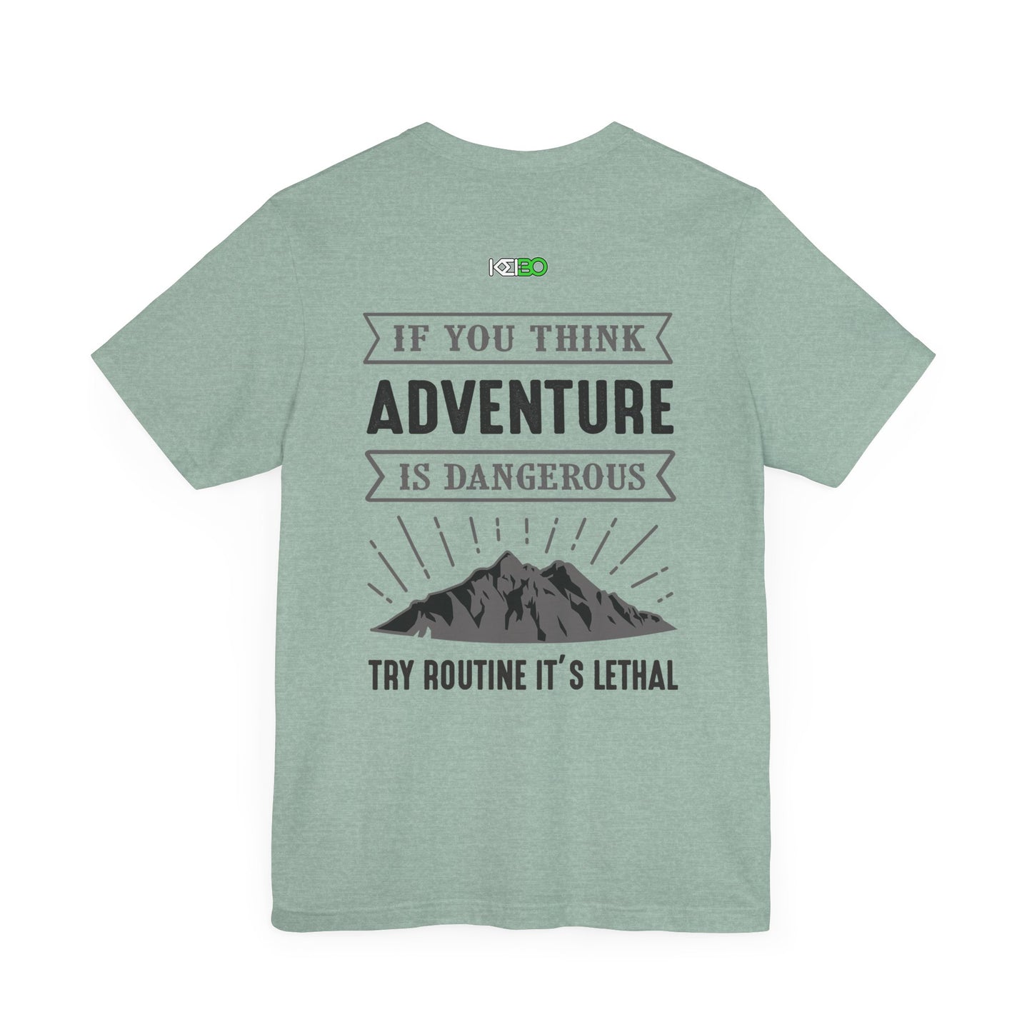 Adventure Men's Jersey Tee - Bold Quotes for Outdoor Explorers