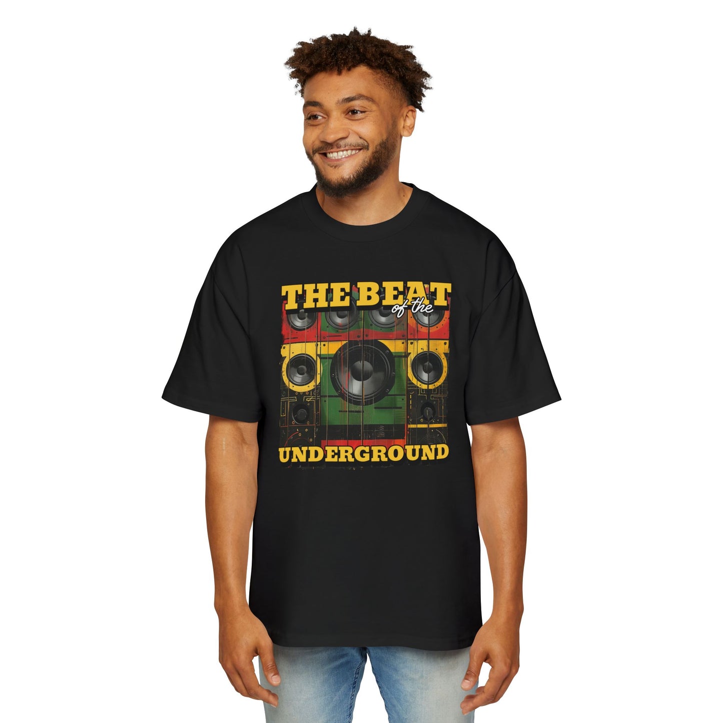 Men's Music Graphic Heavy Oversized T-shirt