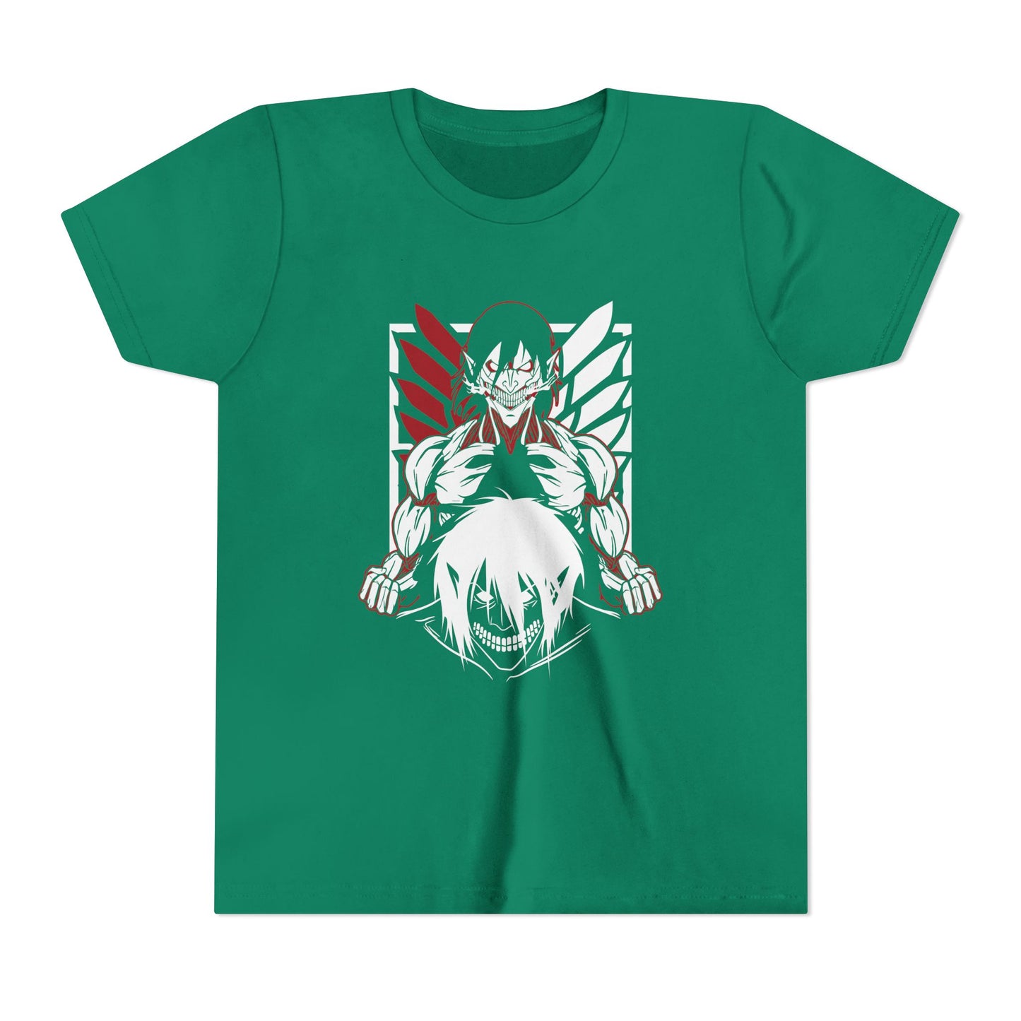 Youth Short Sleeve Anime Tee - Bold Design for Young Anime Fans