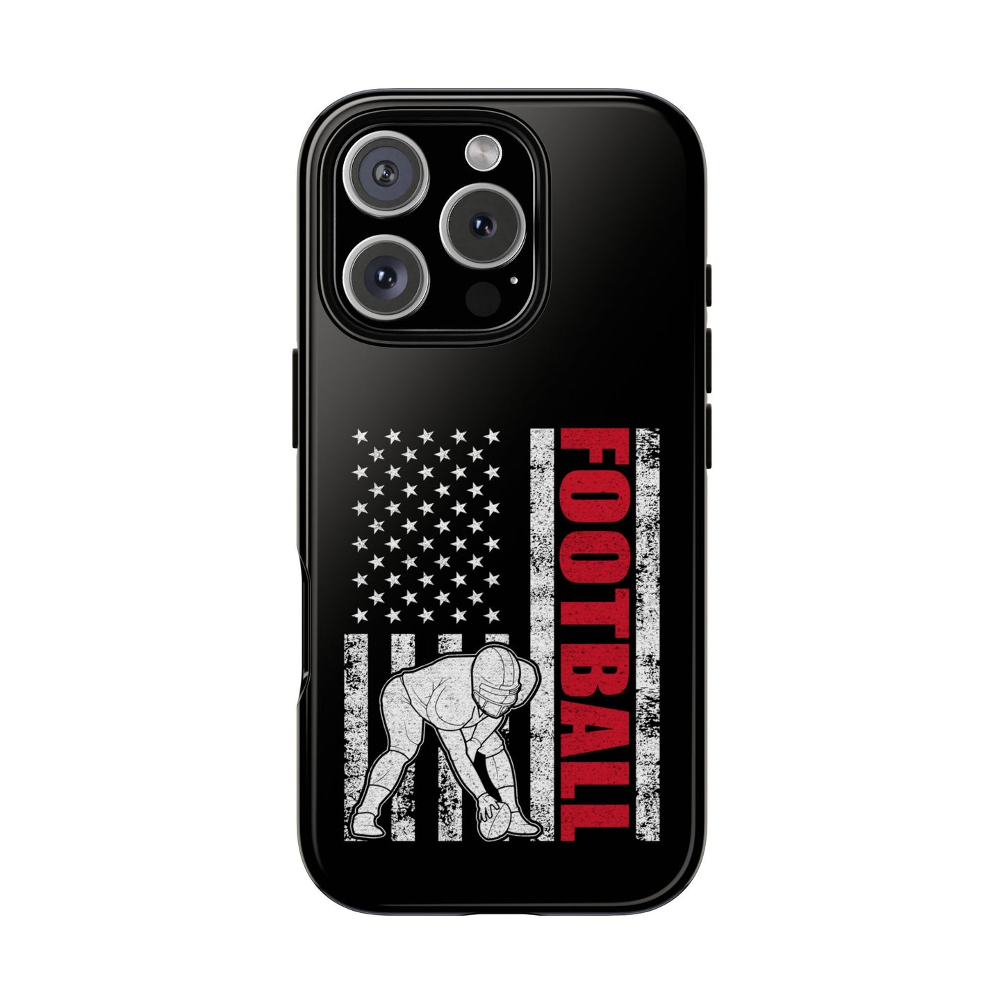 Football American Flag Phone Case - Tough Cases for Fans