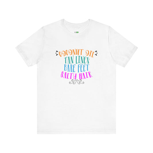 Coconut Die Summer Vibes Women's Tee – Trendy T-shirt for Tropical Beach Style