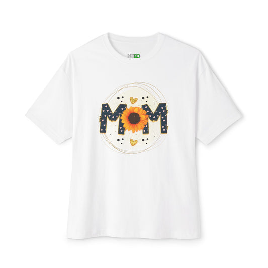 Women's Oversized Tee Mom Floral - Perfect Gift for Mother's Day