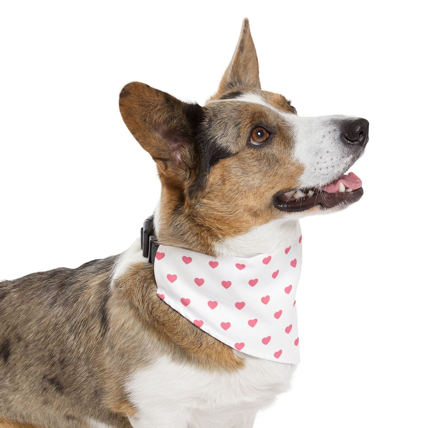 Love Heart Pattern Pet Bandana Collar for Dogs