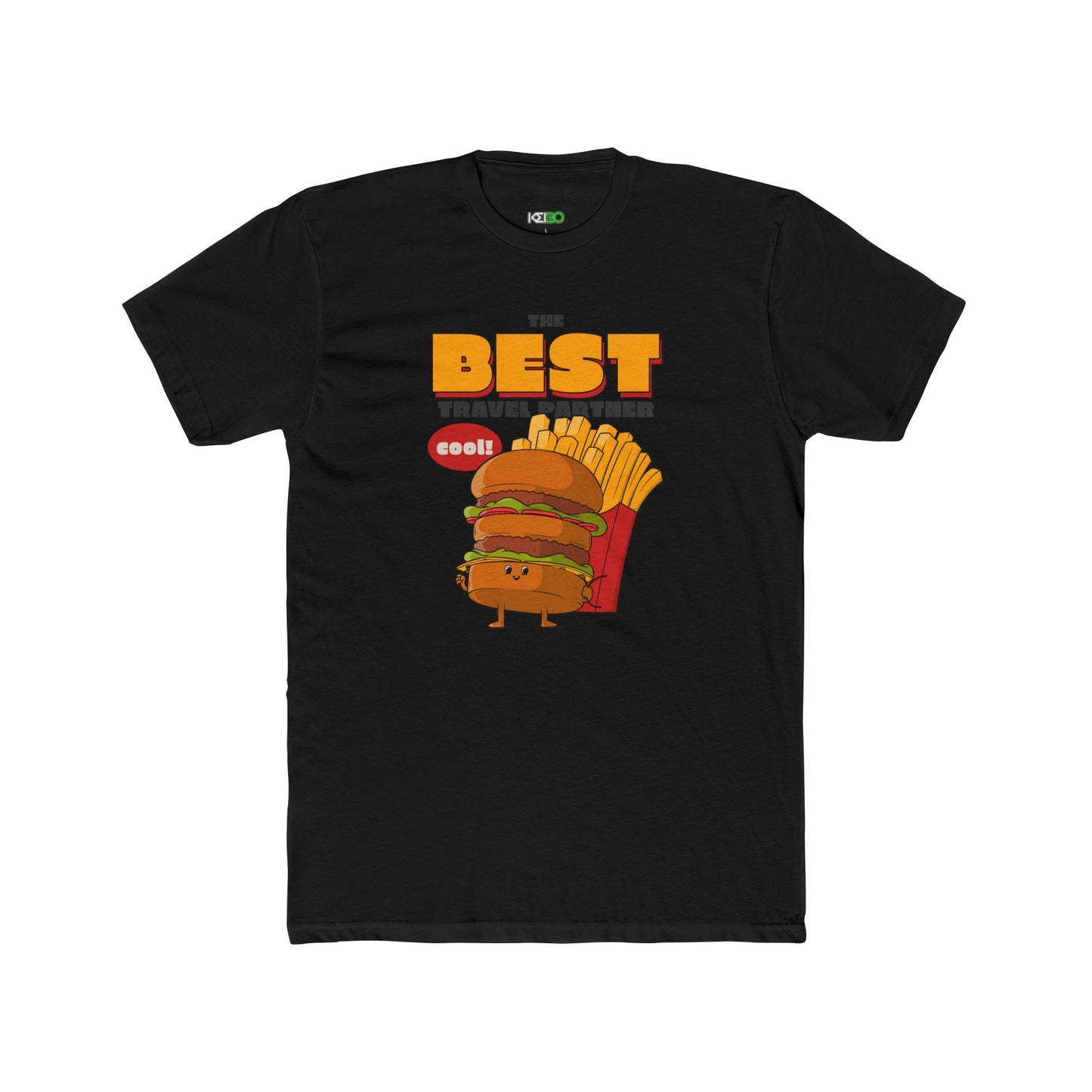Funny Foodie Men's Cotton Crew Tee - 'The Best Travel Partner'