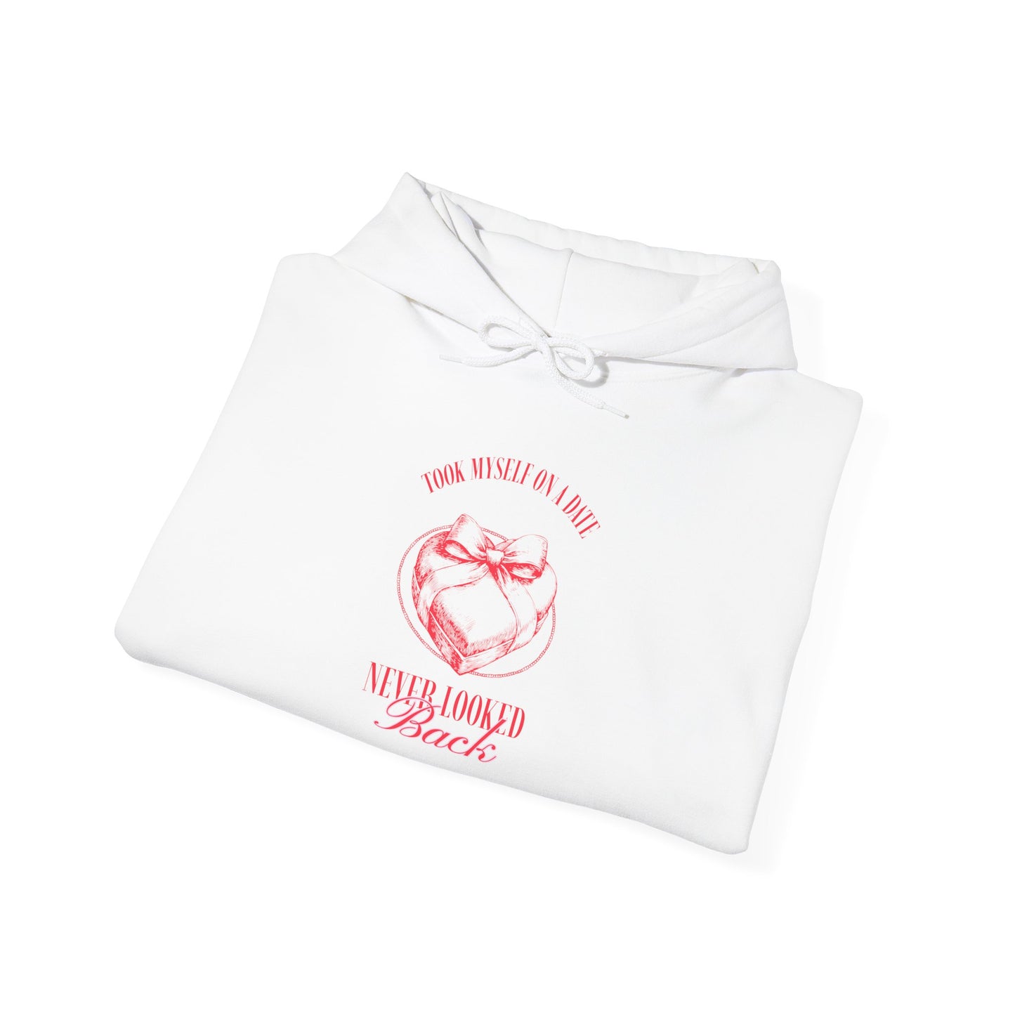 Motivational Unisex Hooded - "Never Looked Back" Valentine's Day Vibe