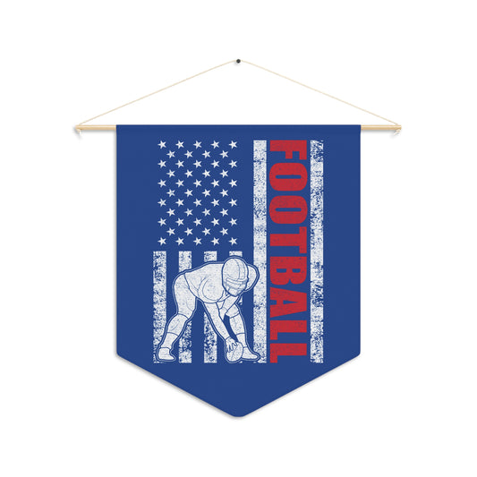 American Football Pennant - Patriotic Sports Decor