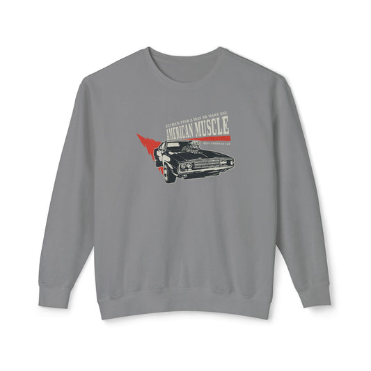 Men's Sweatshirt American Muscle - Vintage Car Fans