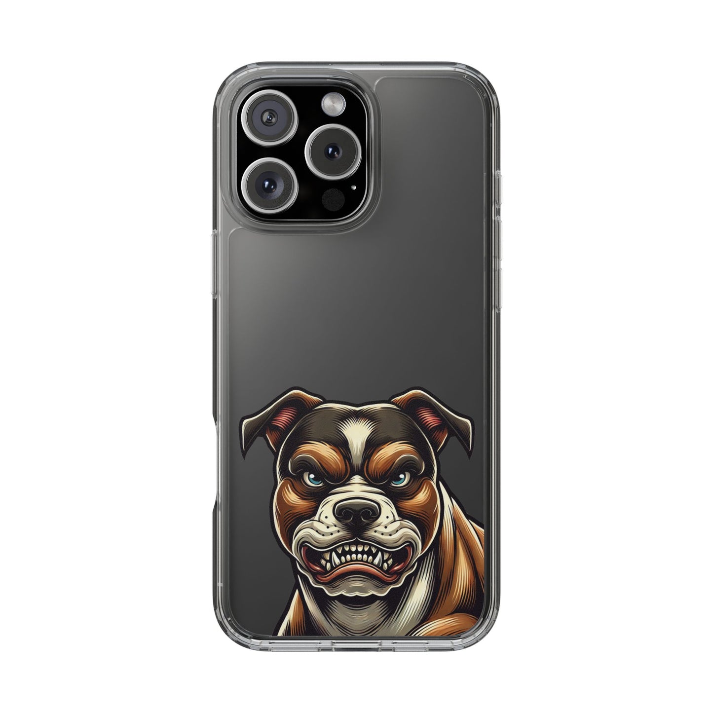 Pit Bull Print Clear Case - Perfect for Pet Lovers