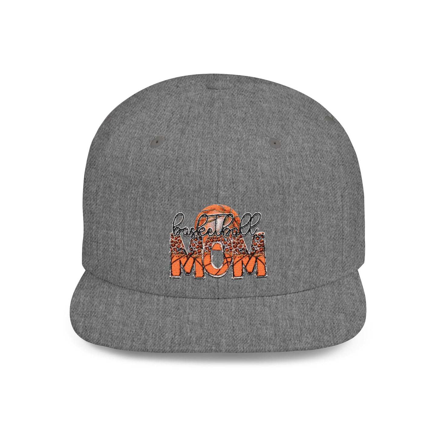Women's Flat Snapback Cap Basketball  Mom – Ideal Gift for Sports Moms