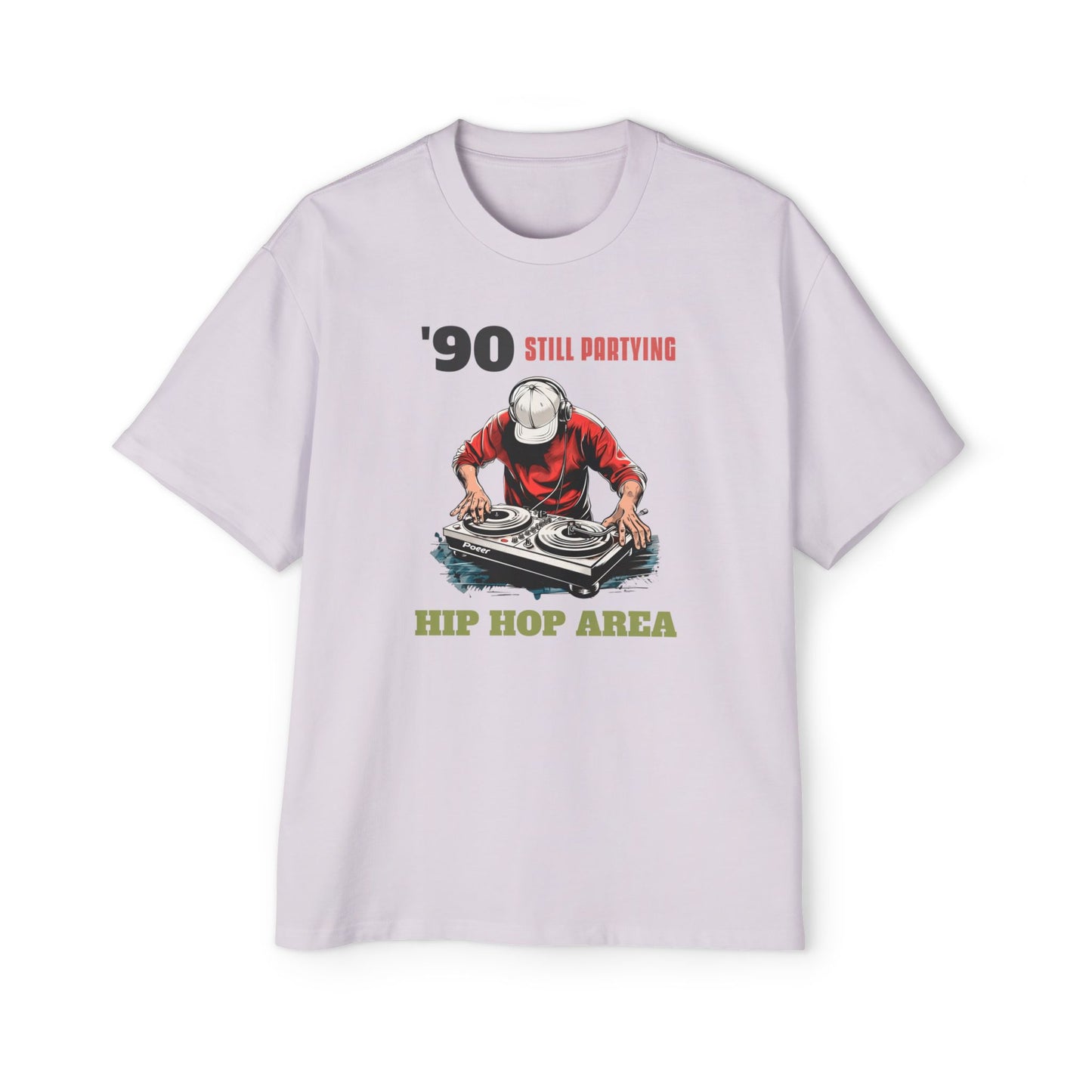 Men's '90 Still Partying Hip Hop Oversized Tee for Music Lovers