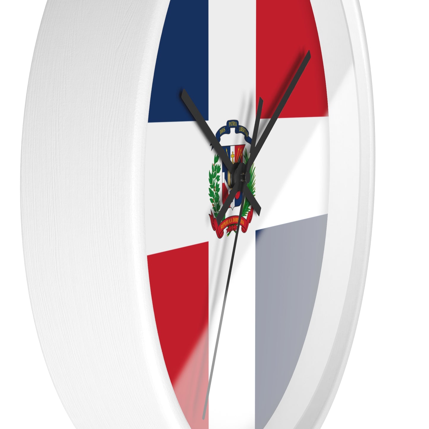 Dominican Republic Flag Wall Clock - Perfect for Home Decor & Gifts