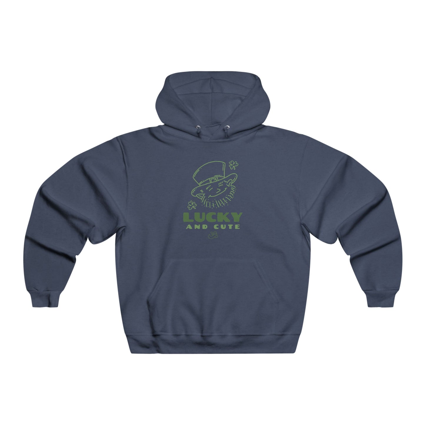 St. Patrick's Day Men's Hoodie Lucky and Cute