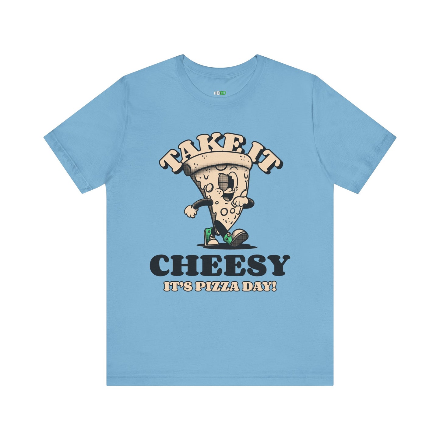 Cheesy Pizza Day Men's Tee - Fun Short Sleeve T-Shirt with Graphics