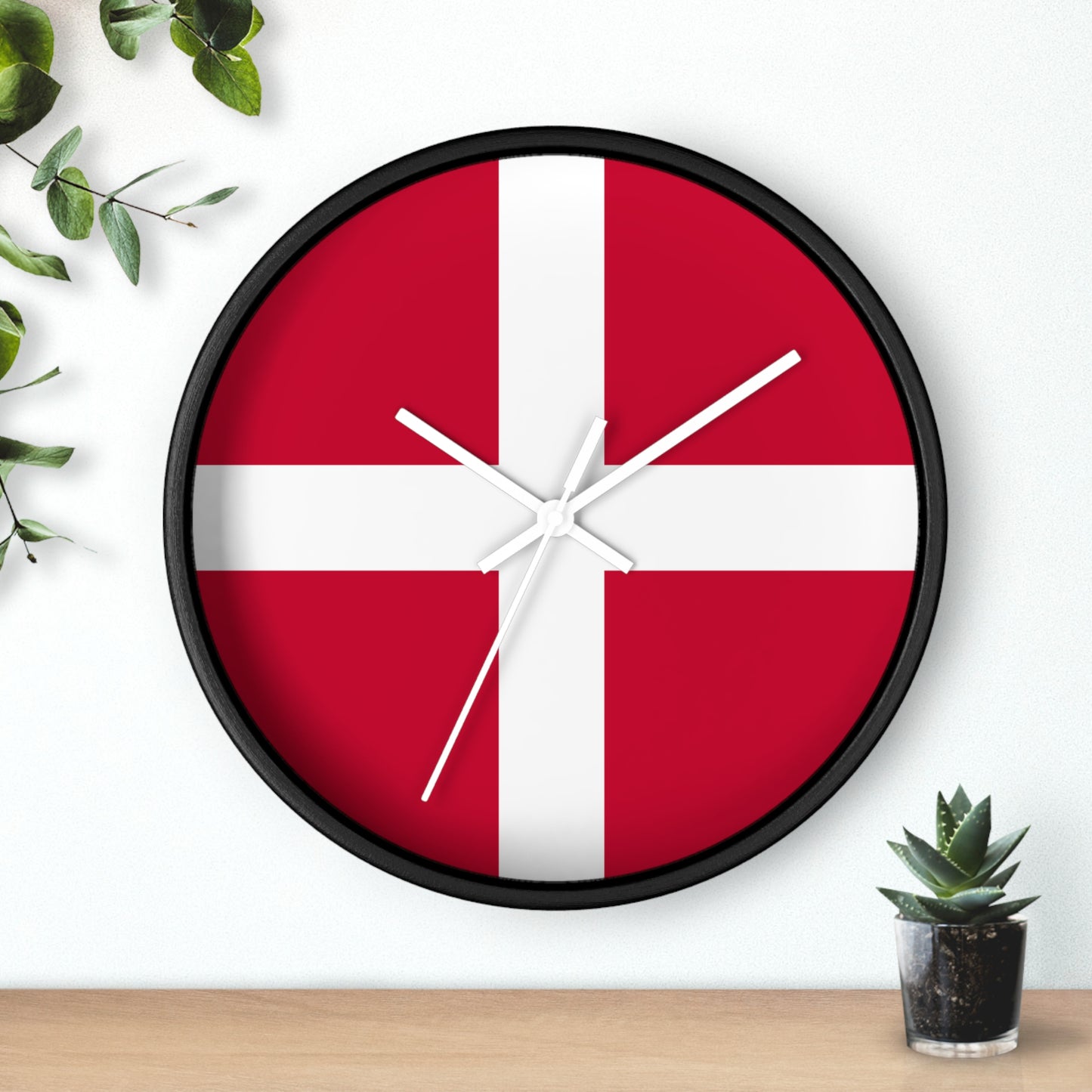 Danish Flag Wall Clock - Timeless Home Decor