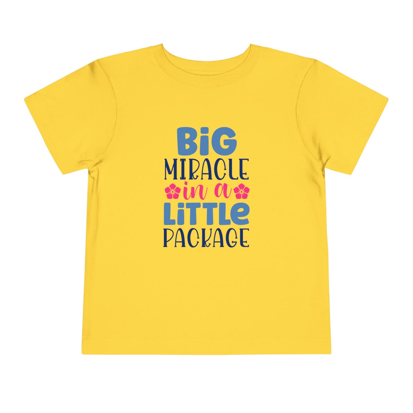 Toddler Short Sleeve T-shirt - "Big Miracle in a Little Package"