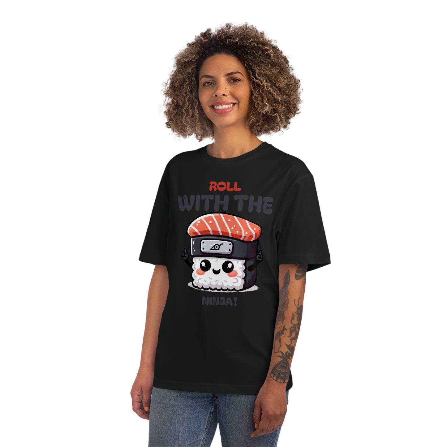 Cute Sushi Ninja Women's T-Shirt | Roll with the Ninja
