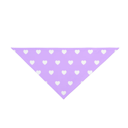 Love Heart Pattern Pet Bandana - Cute Puppy Accessory