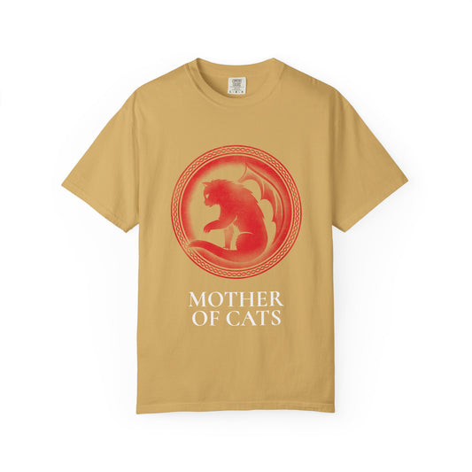 Mother of Cats Women Garment-Dyed T-Shirt