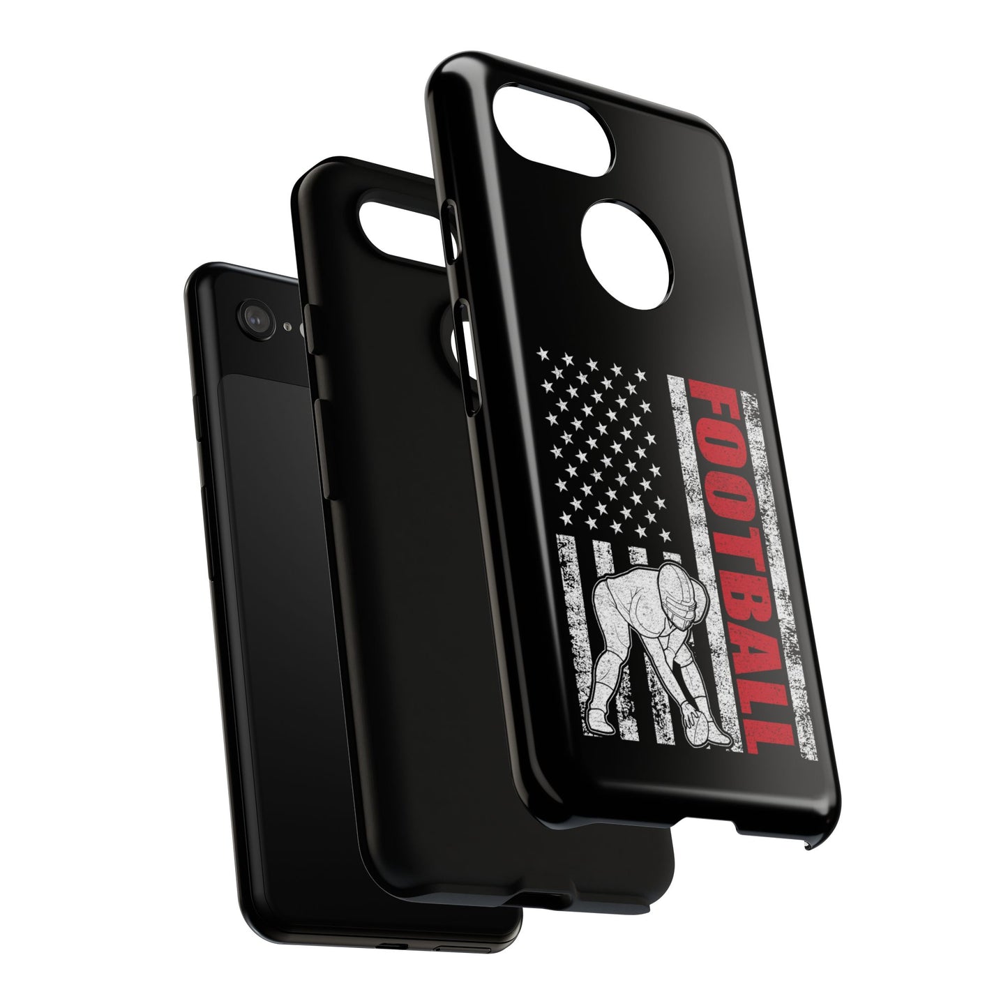 Football American Flag Phone Case - Tough Cases for Fans