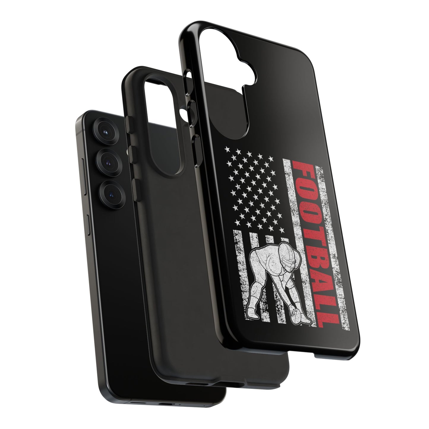Football American Flag Phone Case - Tough Cases for Fans