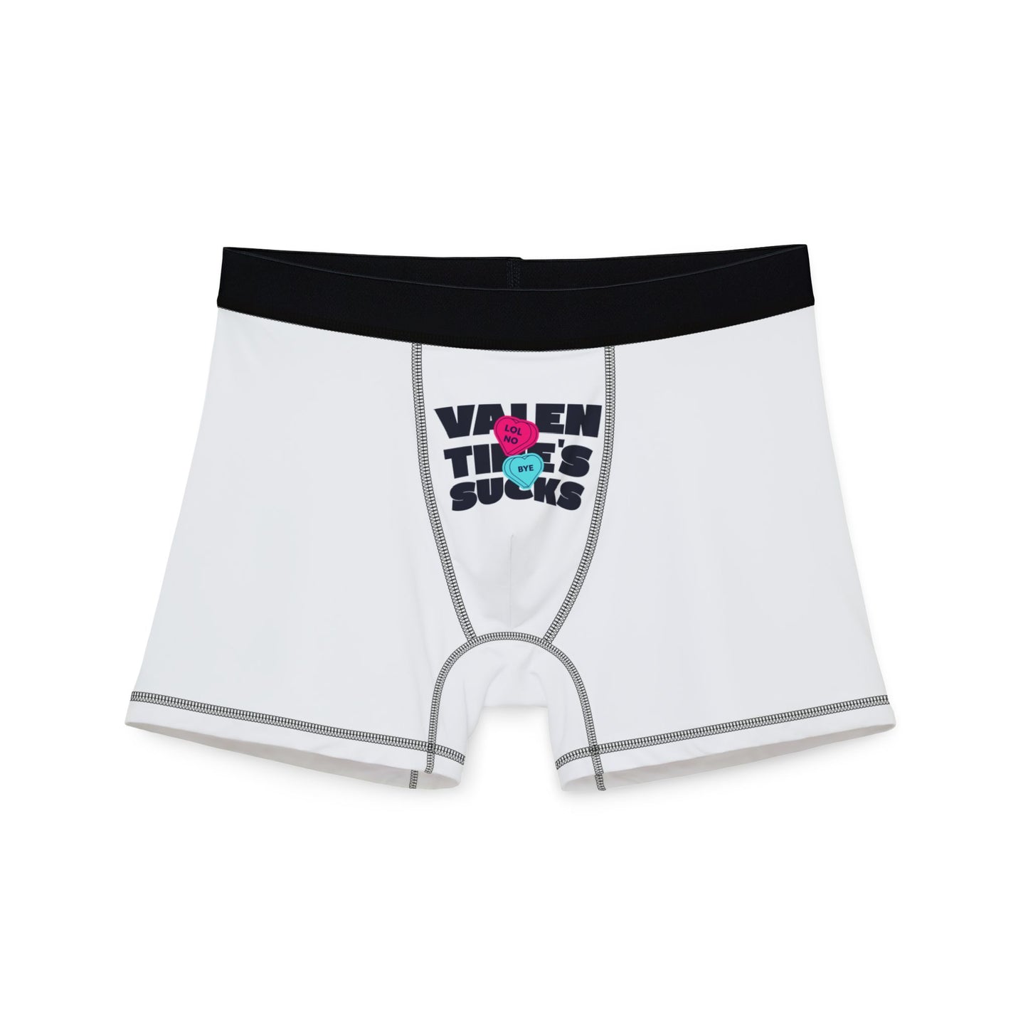 Funny Valentine's Day Men's Boxers - 'Valentine's Sucks'
