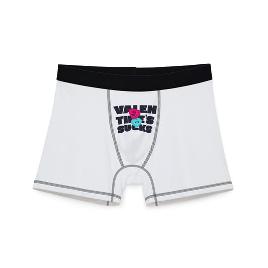 Funny Valentine's Day Men's Boxers - 'Valentine's Sucks'