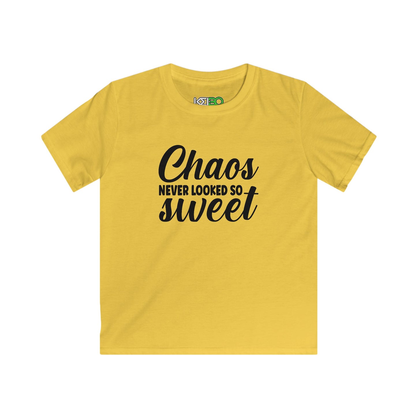 Kids Softstyle T-shirt for Boys - "Chaos Never Looked So Sweet"