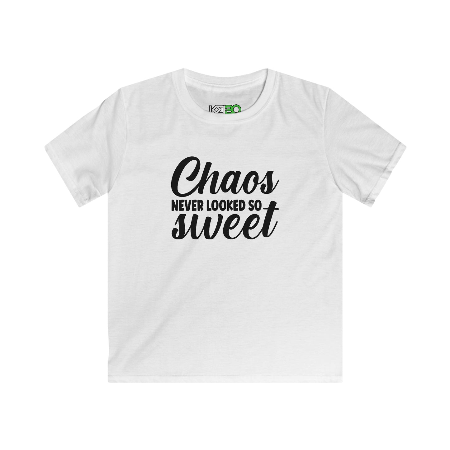 Kids Softstyle T-shirt for Boys - "Chaos Never Looked So Sweet"
