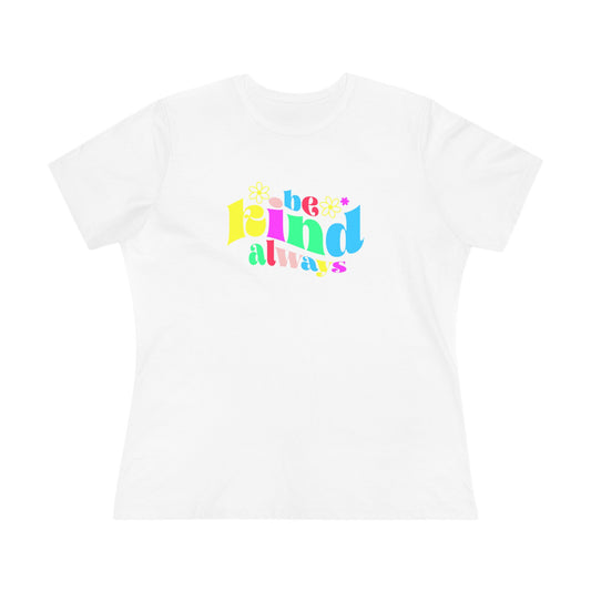 Inspirational Women's Cotton T-shirt - 'Be Kind Always'