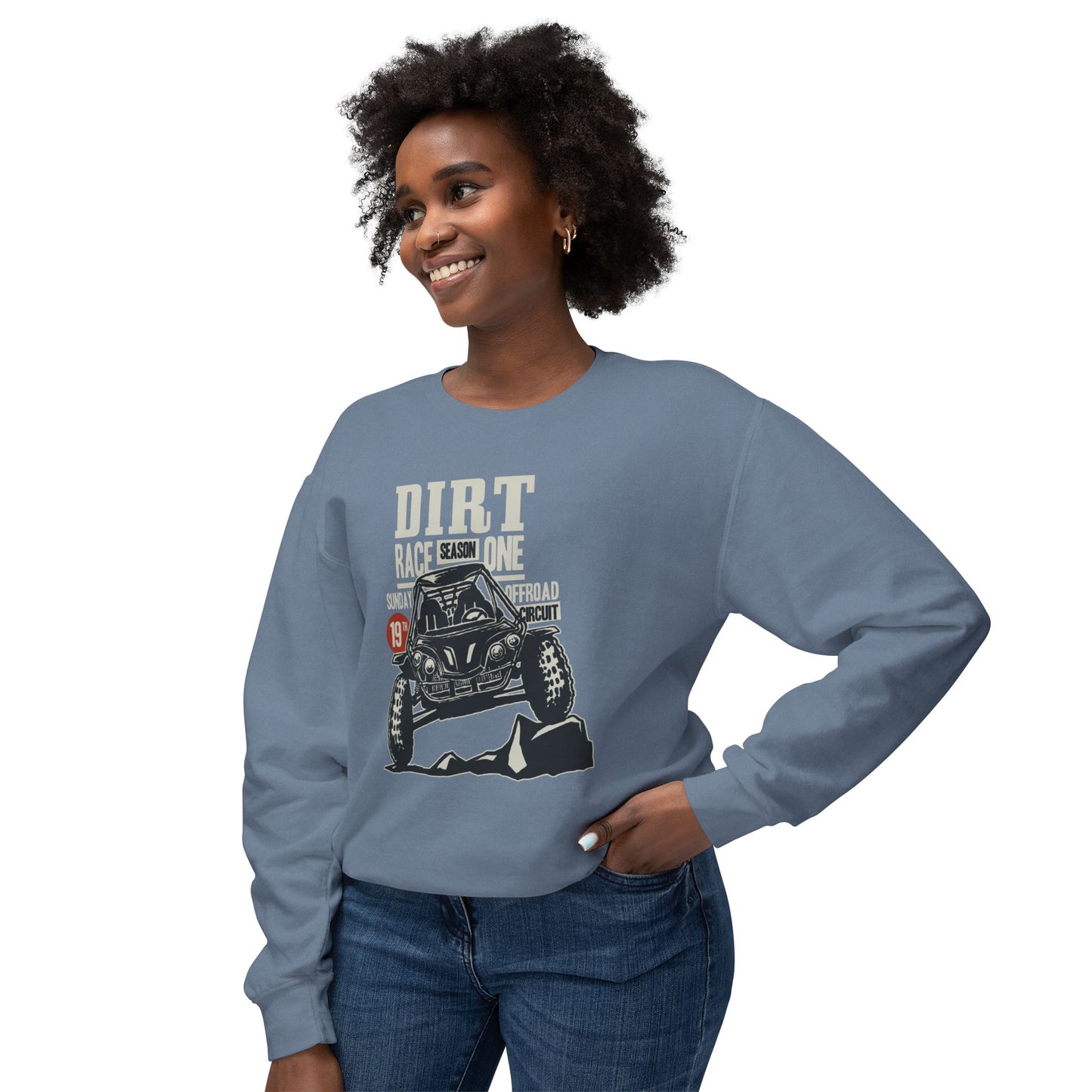 Men's Sweatshirt Dirt Race Season One - for Racing Fans