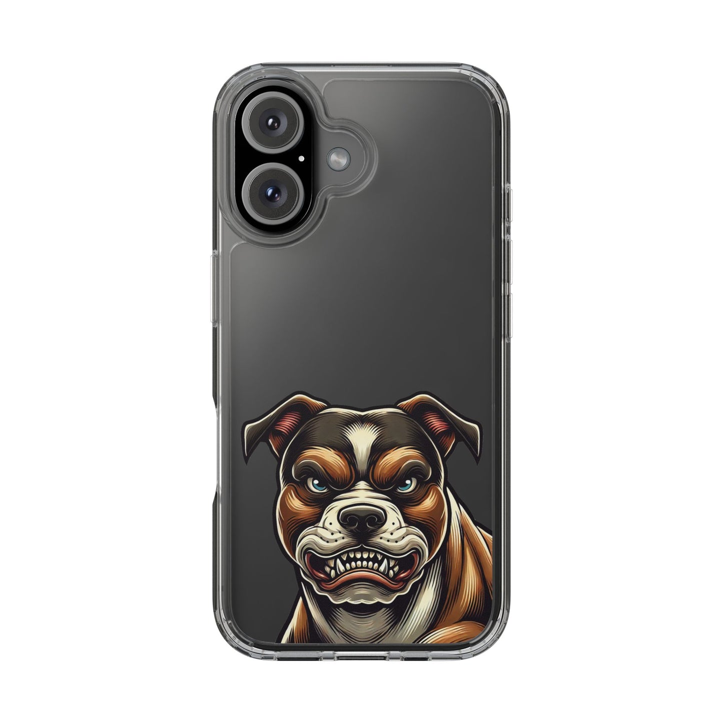 Pit Bull Print Clear Case - Perfect for Pet Lovers