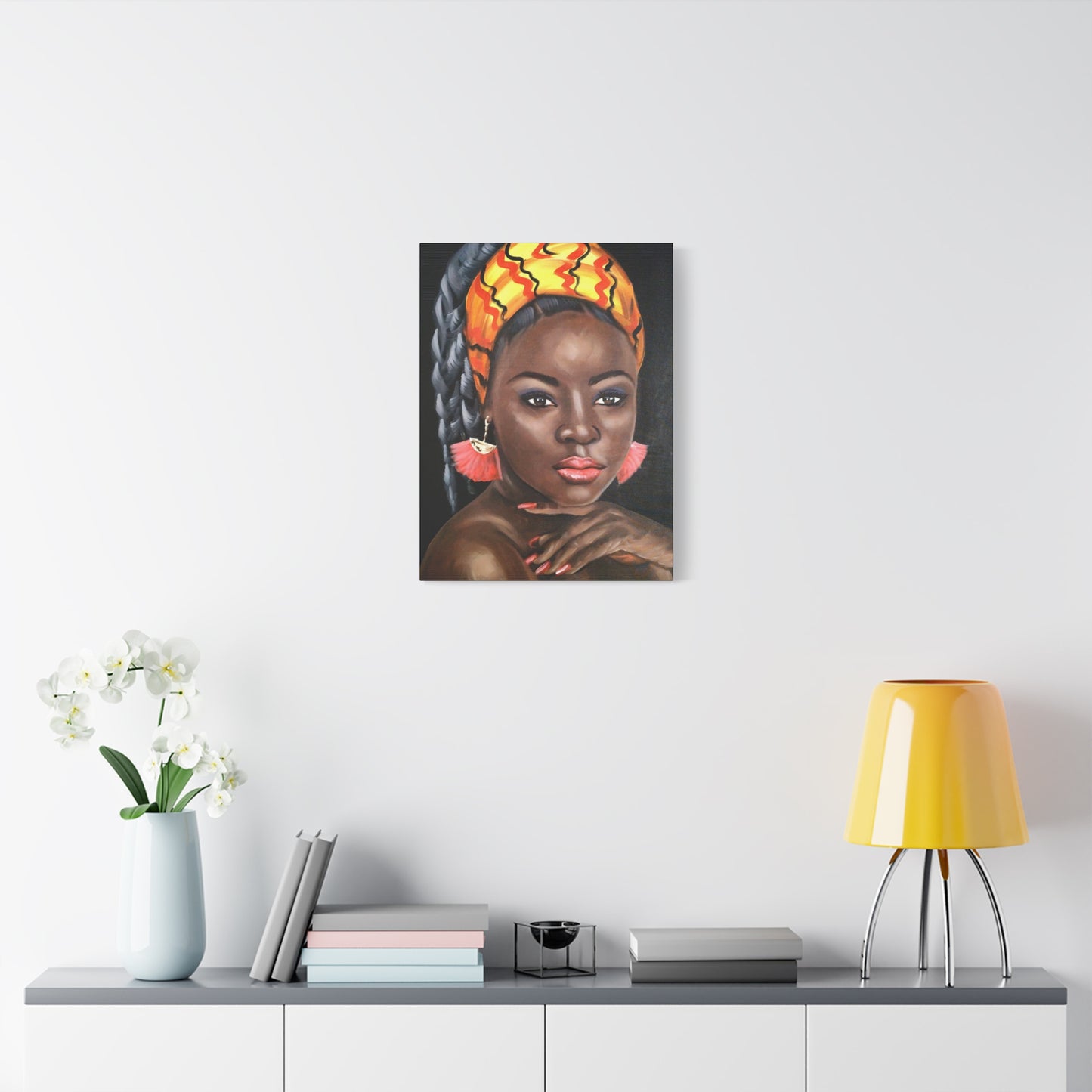 African Woman Art Canvas Print - Vibrant Decor for Home