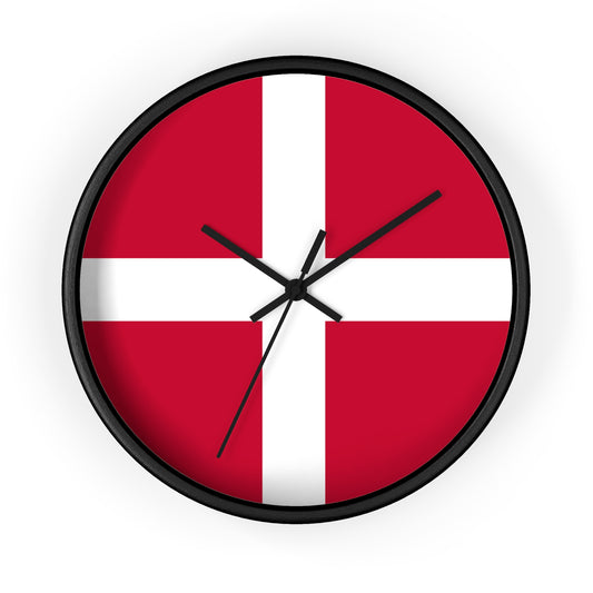 Danish Flag Wall Clock - Timeless Home Decor