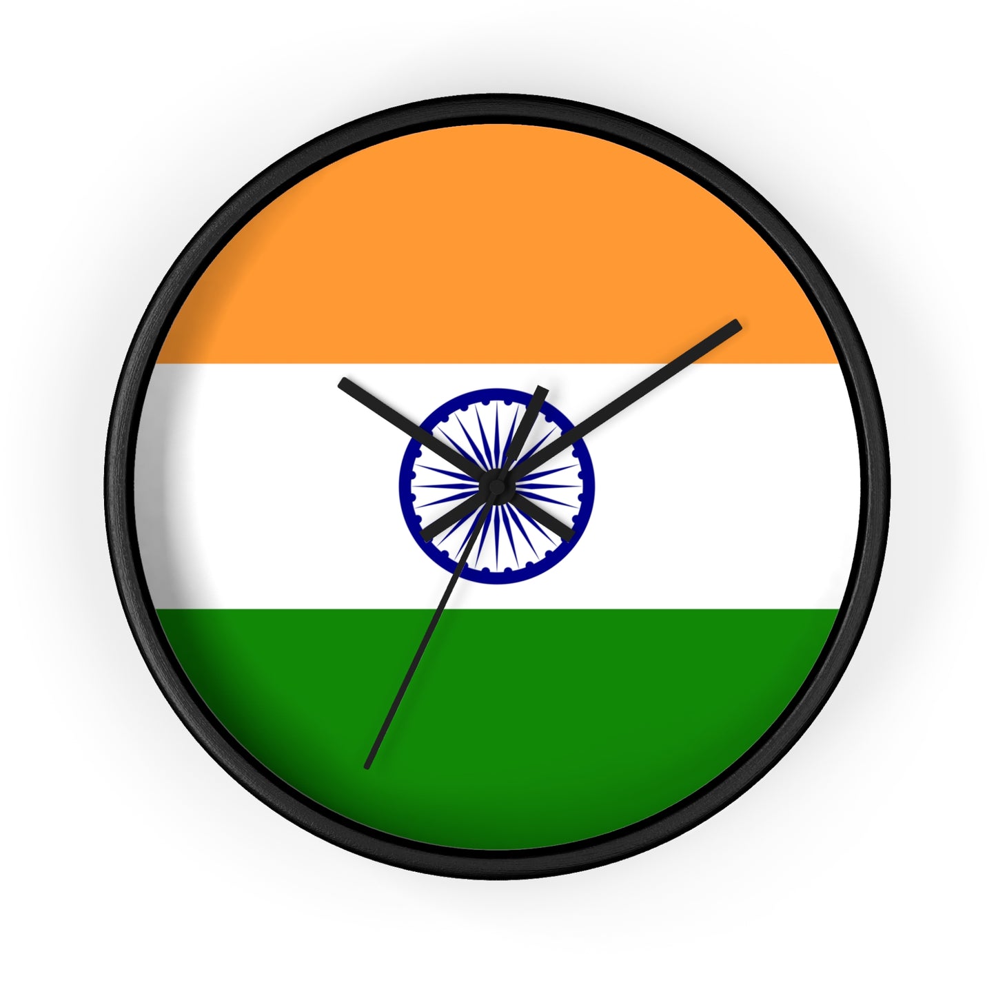 Indian Flag Wall Clock - Vibrant Home Decor for Patriotism and Celebrations