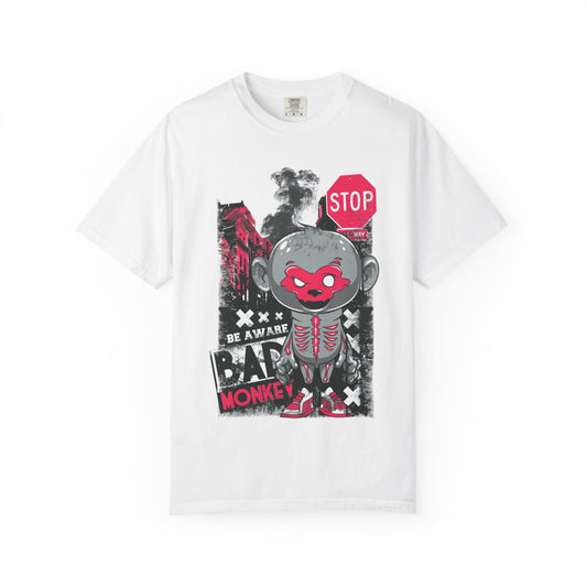 Unisex Street Style Graphic Tee - 'Beware the Bad Monkey'
