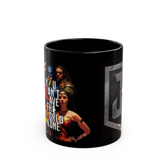 Justice League Superhero Fans Black Mug 11oz
