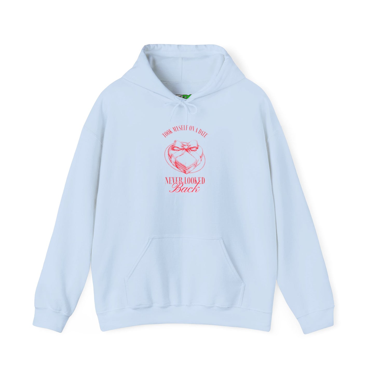 Motivational Unisex Hooded - "Never Looked Back" Valentine's Day Vibe