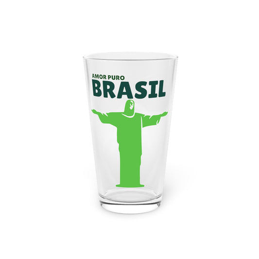 Amor Puro Brasil Pint Glass 16oz