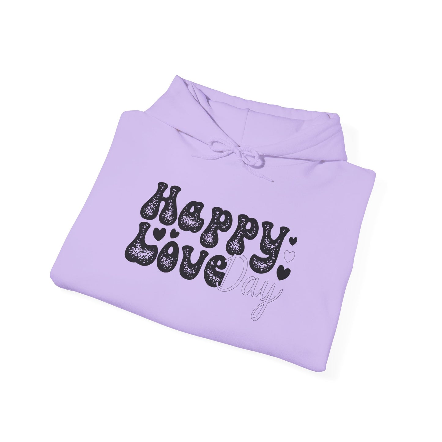 Unisex Happy Love Day Hoodie - Cozy Moments, Valentine's Day, Gift for Loves