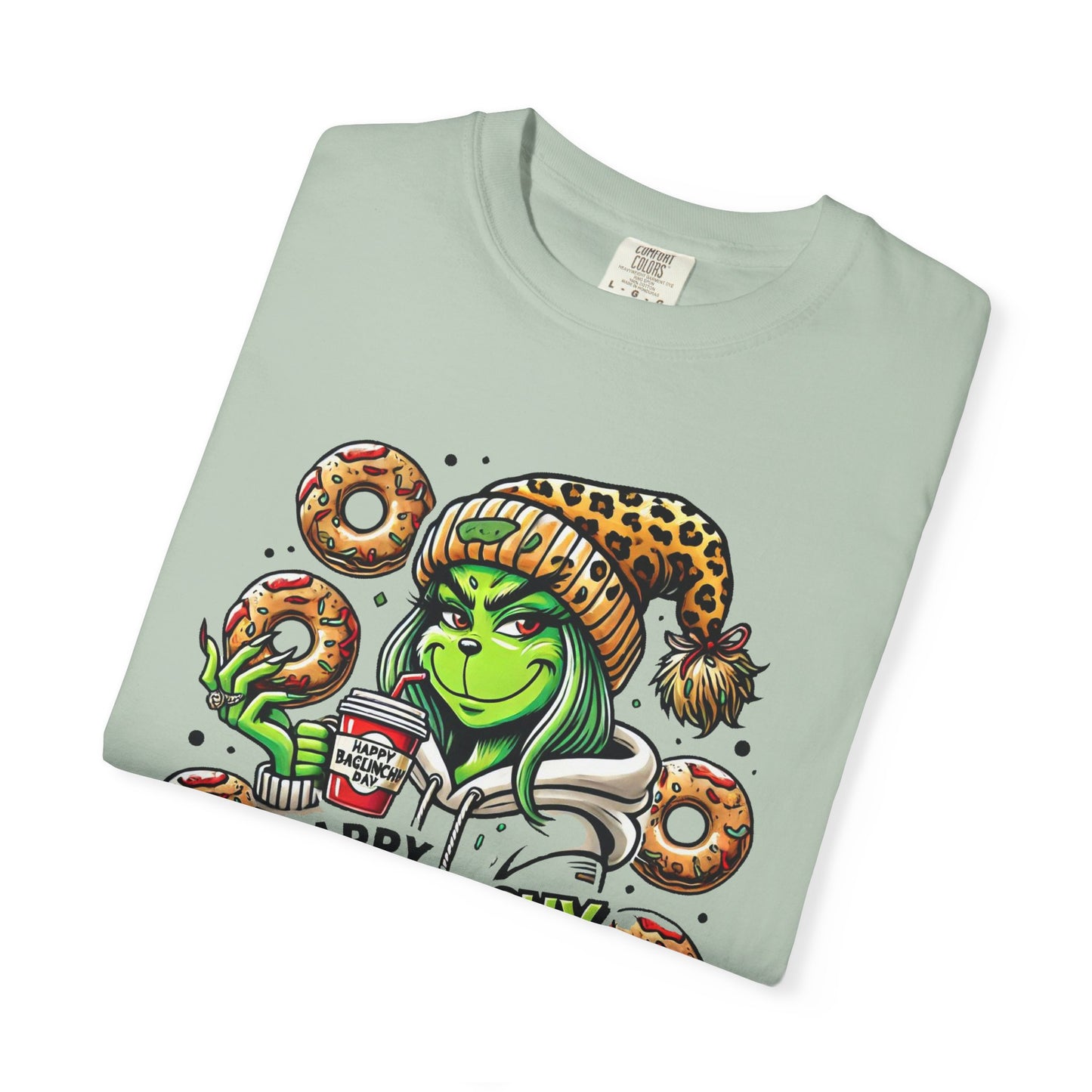 Happy Bagels Day Unisex T-Shirt with Grinchy Design